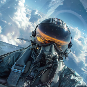 عکس خلبان جت جنگی؛ چهره‌ای از شجاعت  قدرت در آسمان