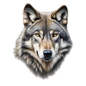 عکس سر گرگ ترسناک سیاه با کیفیت بالا