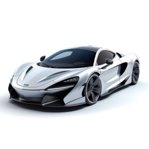 عکس خودروی اسپرت لاکچری سفید رنگ با کیفیت بالا