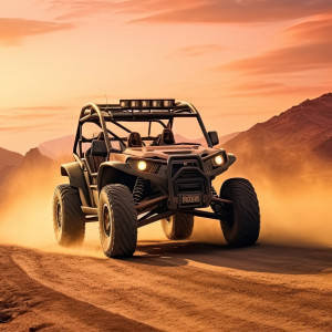 عکس ماشین خودرو آفرود در بیابان با کیفیت بالا