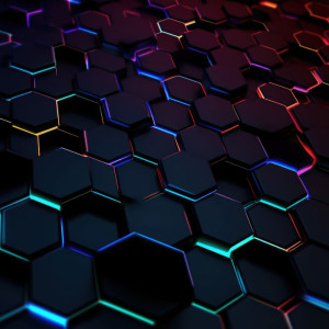 عکس 8k پس زمینه شش ظلعی لونه زنبوری با کیفیت بالا