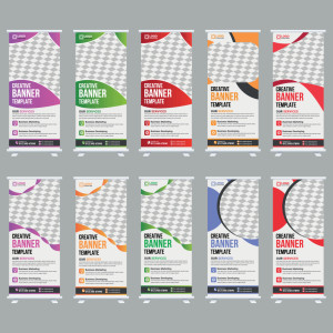 طرح لایه باز و کتور بنرهای تبلیغاتی