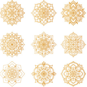 طرح لایه باز رایگان ماندالا اسلیمی با کیفیت بالا