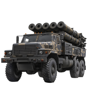 عکس png کامیون راکت انداز با کیفیت بالا و خام