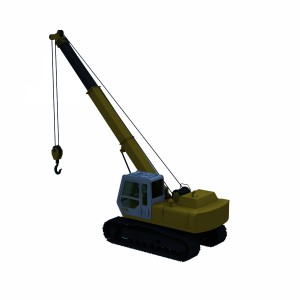 مدل سه بعدی 3D جرثقیل ساختمان و راه سازی