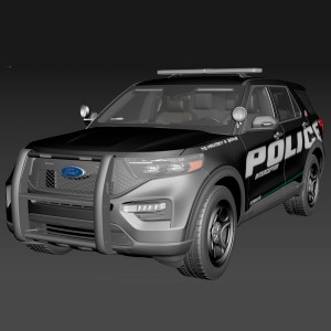 مدل سه بعدی ماشین پلیس فورد