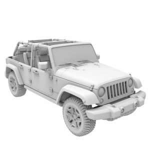 مدل سه بعدی 3D ماشین جیپ افرود با کیفیت بالا