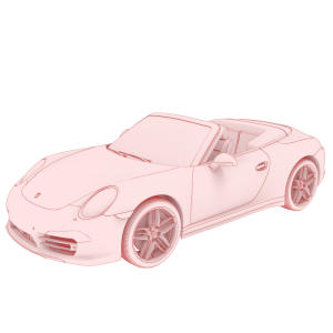 مدل سه بعدی 3D ماشین پورشه 911 با کیفیت بالا