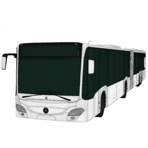 مدل سه بعدی اتوبوس مسافربری شهری مرسدس بنز