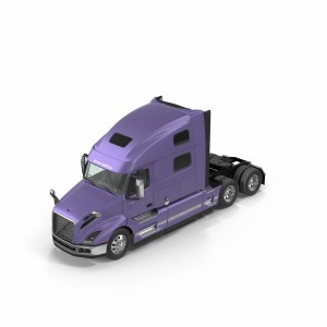 مدل سه بعدی کامیون باری تریلی