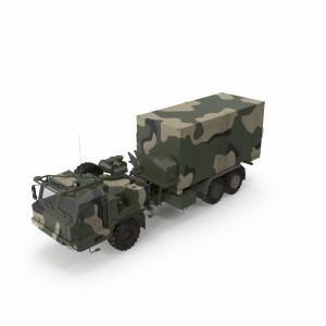 مدل سه بعدی کامیون کنترل و فرماندهی میدان جنگ