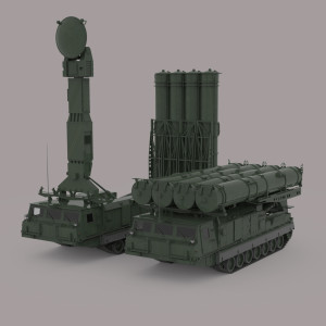 مدل سه بعدی 3D سامانه موشکی زمین به هوای روسی