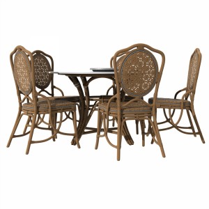 مدل سه بعدی میز و صندلی غذاخوری