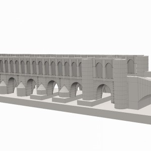 مدل سه بعدی سی و سه پل ،پل تاریخی اصفهان