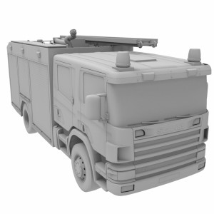 مدل سه بعدی ماشین آتش نشانی