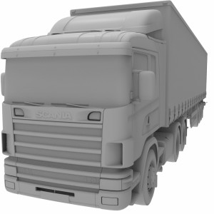 مدل سه بعدی کامیون کشنده اسکانیا