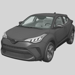 مدل سه بعدی ماشین شاسی بلند سی اچ-ار ch-r تویوتا
