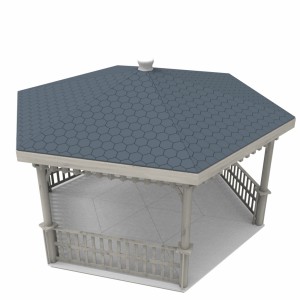 مدل سه بعدی آلاچیق باغی