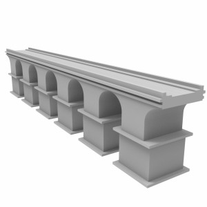 مدل سه بعدی پل قدمی