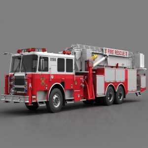 مدل سه بعدی ماشین آتش نشانی با تکسچر