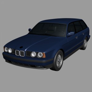 مدل سه بعدی ماشین بی ام دبلیو 1991  BMW