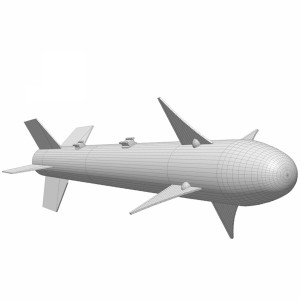 مدل سه بعدی موشک راکت هواپیمای جنگی