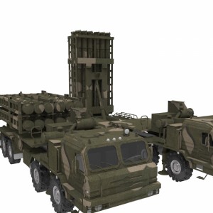 مدل سه بعدی سامانه توپخانه ای و موشکی