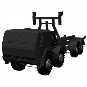 مدل سه بعدی 3D کامیون نظامی