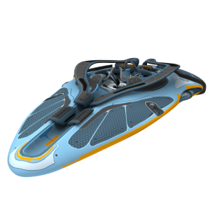 مدل سه بعدی سفینه فضایی تخیلی با تکسچر با کیفیت