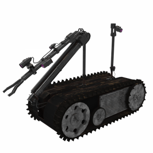 مدل سه بعدی روبات خنثی کننده از راه دور