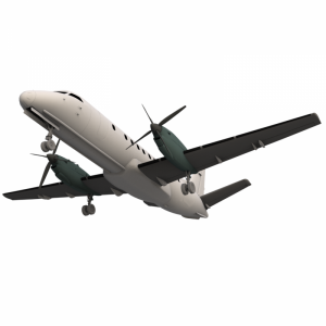 مدل سه بعدی هواپیمای مسافربری ساب