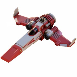 مدل سه بعدی سفینه فضایی با تکسچر