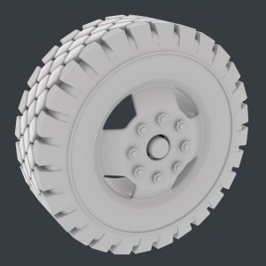 مدل سه بعدی لاستیک ماشین با کیفیت بالا