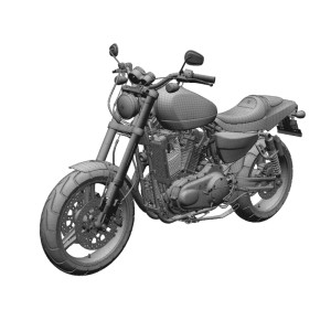 مدل سه بعدی موتور سیکلت با تکسچر