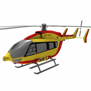 مدل سه بعدی هلی کوپتر همراه با تکسچر