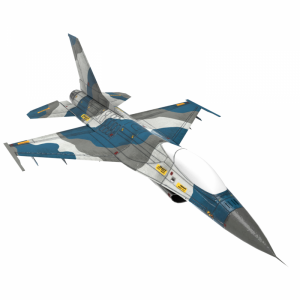 مدل سه بعدی هواپیمای جت جنگنده F16