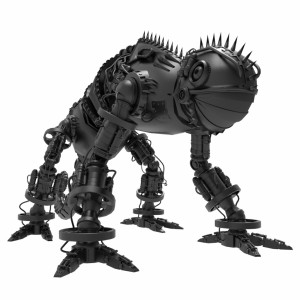 مدل سه بعدی 3D روبات مارمولک جنگجو با کیفیت بالا