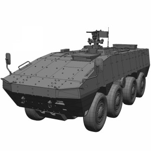 مدل سه بعدی 3D تانک نفربر زرهی با کیفیت بالا