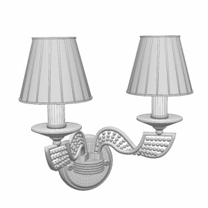 مدل سه بعدی لوستر دیواری