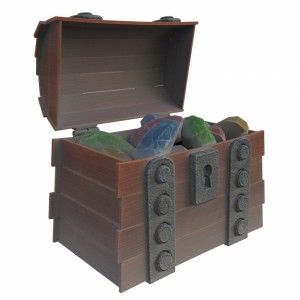 مدل سه بعدی صندوقچه قدیمی جواهرات