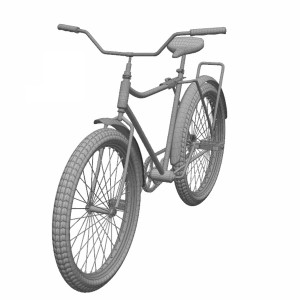 مدل سه بعدی دوچرخه ورزشی شهری
