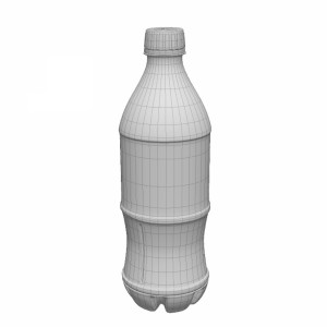 مدل سه بعدی بطری آب نوشابه