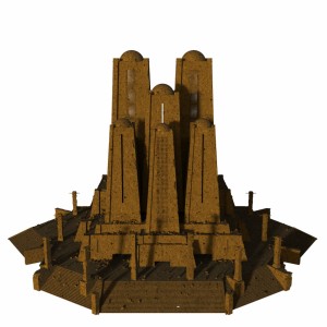مدل سه بعدی معبد قدیمی