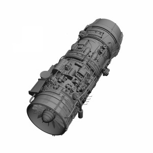 مدل سه بعدی موتور جت موتور جنگنده