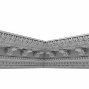 مدل سه بعدی گج بری سقف