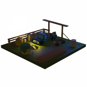 مدل سه بعدی مزرعه فانتزی