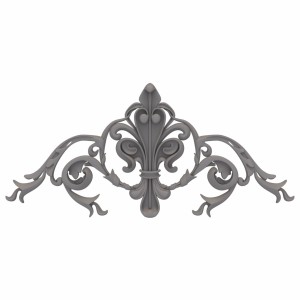 مدل سه بعدی گل تزئینی گچبری