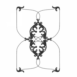 مدل سه بعدی گل تزئینی گچبری