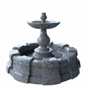 مدل سه بعدی حوض آب سنگی