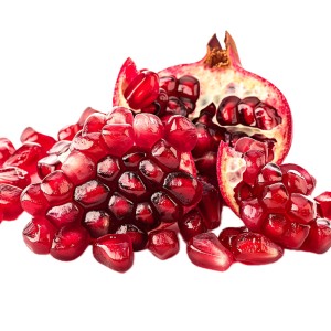 عکس 4k png میوه انار و دانه های آن با کیفیت بالا